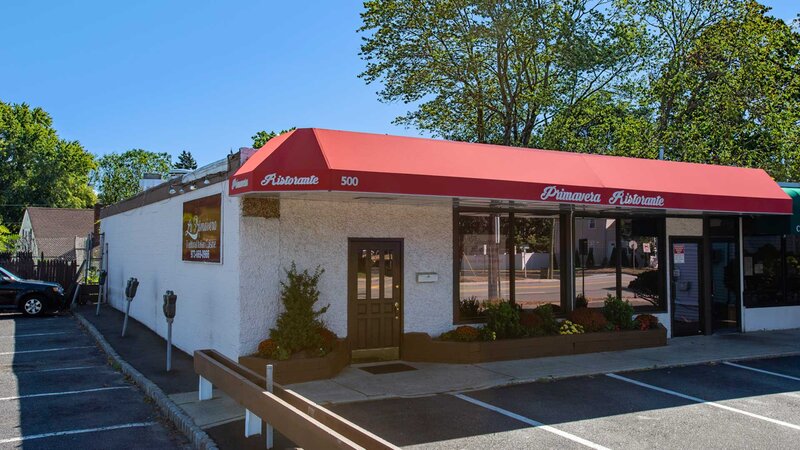 Outside entrance to restaurant